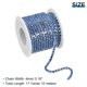 thumbnail image 2 of 11 Yardas Cristal Imitación Diamante Cadena 4mm Cosido Cerrar Garra Adorno para Bricolaje Joyería Ropa Bolsos Zapatos Decoración Plata Azul Claro Unique Bargains, 2 of 7