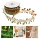 thumbnail image 2 of 1 rollo de cinta decorativa con forma de hoja navideña para envolver regalos, decoración de fiesta de Navidad y Acción de Gracias, 10 m, 2 of 7