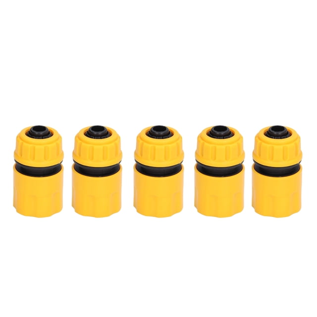 Conector de tubería Jadeshay Adaptador de manguera de 5 piezas Conector rápido de 3/4 pulg Amarillo Negro