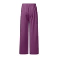 thumbnail image 4 of Womens Joggers Women's High Waist Casual Drawstring Pants Basic Solid Color Trousers for Daily Wear Comfortable Pants for Spring Fall Winter Season Size M, 4 of 5