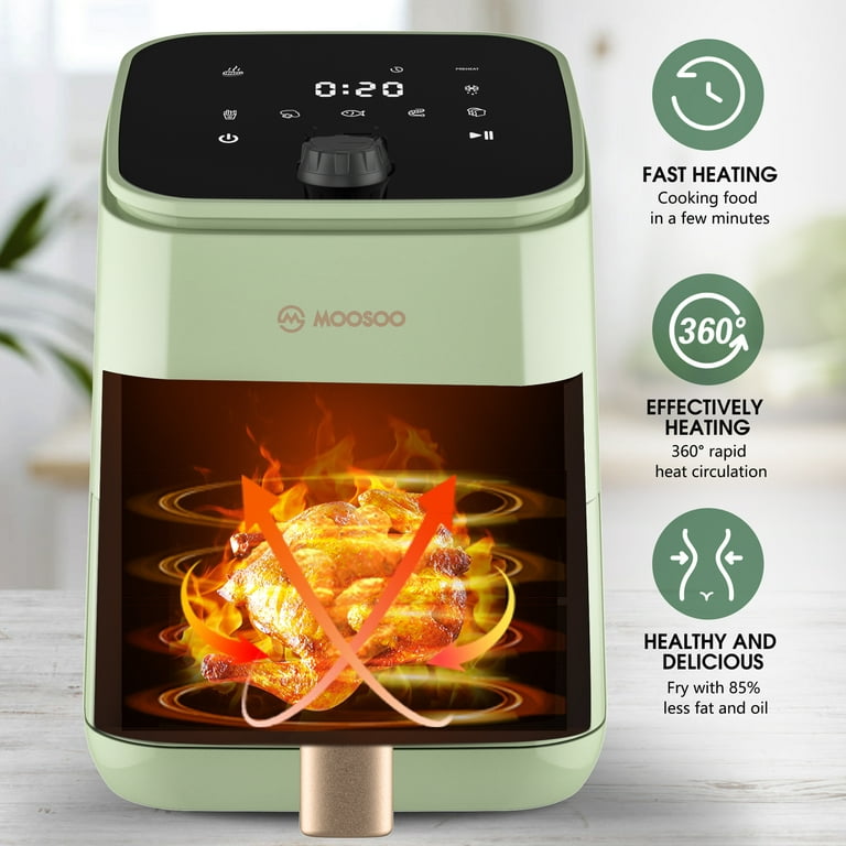 Sanptent 5.8 Quart Air Fryer, Electric Hot Oven Oilless Multifunctional  Cooker with Digital LED Touchscreen, Auto Shut-off, ETL Certified, Best