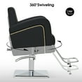 thumbnail image 5 of BarberPub Black Salon Chair for Hair Stylist, Hydraulic Barber Chair for SPA&Home Salon, Barbershop, 5 of 11