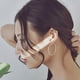 thumbnail image 1 of Pendientes de aro de plata Pendientes grandes de círculo de plata de ley para mujer oso de fresa  Hogar, 1 of 4