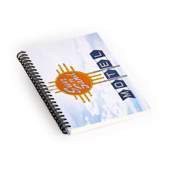 Society6 Ann Hudec Route 66 Sun N Sand Motel Spiral Notebook