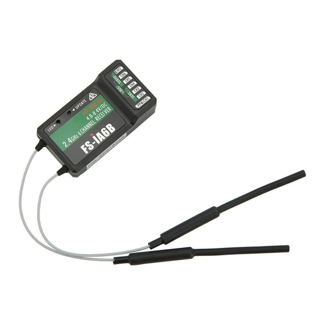 Receptor FS IA6B, Respuesta Rápida, Estable, Antiinterferencias, 2,4G, 6 Canales, PPM, Excelentes Capacidades De Recepción Para FS I6