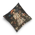 thumbnail image 5 of Girl Surrounded by Butterflies Pillowcase Special Crystal Velvet Square One Side Beautifully Printed Breathable And Comfortable Multi-functional Pillow 16in, 5 of 7