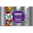 thumbnail image 2 of V8 +Energy Pomegranate Blueberry Juice Energy Drink, 8 fl oz Can (12 Pack), 2 of 5