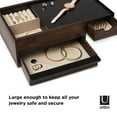thumbnail image 2 of Umbra Stowit Jewelry Box Accessory Organizer Black/Walnut, 2 of 12