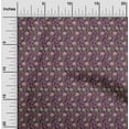 thumbnail image 2 of oneOone Cotton Poplin Twill Purple Fabric Floral Craft Projects Decor Fabric Printed By The Yard 56 Inch Wide, 2 of 5