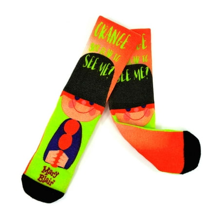

Mary Blair 360 degree Digital Printing Bamboo Half Cushion Crew Socks (9-11 Style-18054)