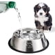 thumbnail image 5 of 1 comedero de acero inoxidable para perros, gatos o mascotas, con base de goma antideslizante, ideal para mascotas pequeñas o para beber agua (15 cm)., 5 of 5