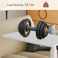 thumbnail image 7 of GIANNA Overbed Bedside Table & Chair, Adjustable Hospital & Home Use Bed Table with Wheels, Rolling Laptop Table, Mobile Standing Desk, 7 of 7