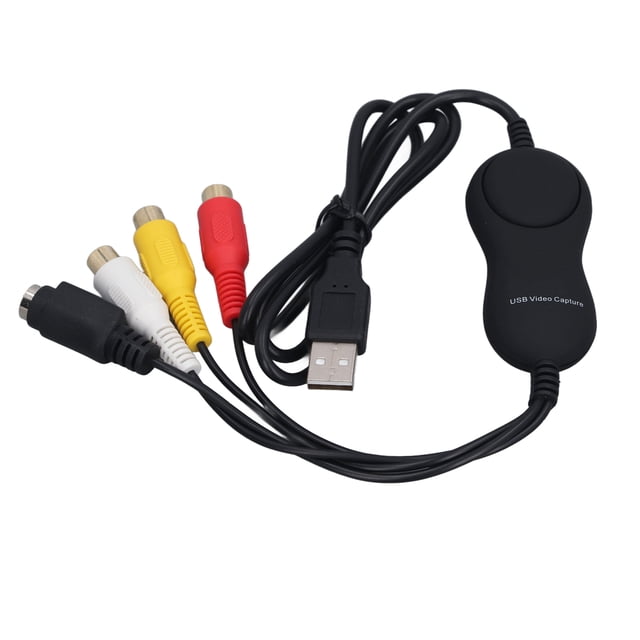 UVC Video Capture Card Adapter, USB 2.0 Video Capture Card Plug and Play Support High Resolution for PC