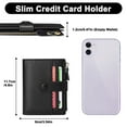 thumbnail image 5 of (2 pack) FALAN MULE Small Wallets for Women RFID Blocking Slim Bifold Leather Womens Wallet with Zipper Coin Purse, 5 of 9