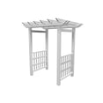 thumbnail image 5 of Vita 63"L x 46"W x 91"H Springport Vinyl Arbor, White, VA68146, 5 of 8