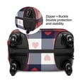 thumbnail image 5 of Wukai Heart Plaid Elastic Luggage Cover: Personalized Protection for Your Suitcase - Fits 19~29-inch, Washable & Durable Travel Companion-Medium, 5 of 8