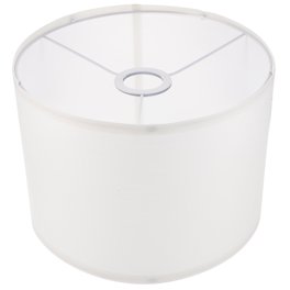 Mainstays White Large Drum Lamp Shade Neutral Fabric Contemporary Transitional Walmart