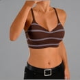 thumbnail image 5 of Ashyfjp Womens Seamless Bras Trendy Striped Printed Soft Comfortable Push Up Bras Wireless Bras for Women, Size M-XL, 5 of 5