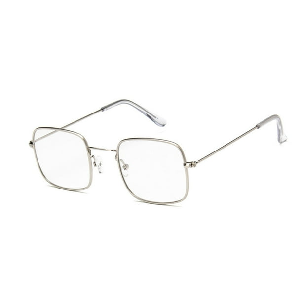 Qarigey Vintage Square Frame Mujeres Clear UV400 Gafas de proteccion ocular HD Goggles Lentes once Bodega Aurrera en linea