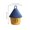 Yellow, variant on Cotton Rope House Shaped Storage Basket With Lid - Woven Desktop Organizer Bin for Cosmetics and Small Sundries, Portable Decorative Container, 1 Pack
