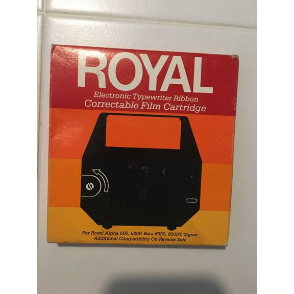 Royal Correctable Film Typewriter Ribbon for Royal Scriptor & Scriptor 2, Black