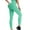 Green, variant on Brondbend Women Yoga Pants Soft Leggings Elastic High Waisted Belly Control Workout Trousers Solid Color Fashion Tights Slim Fit Going out Climb Jogger Black