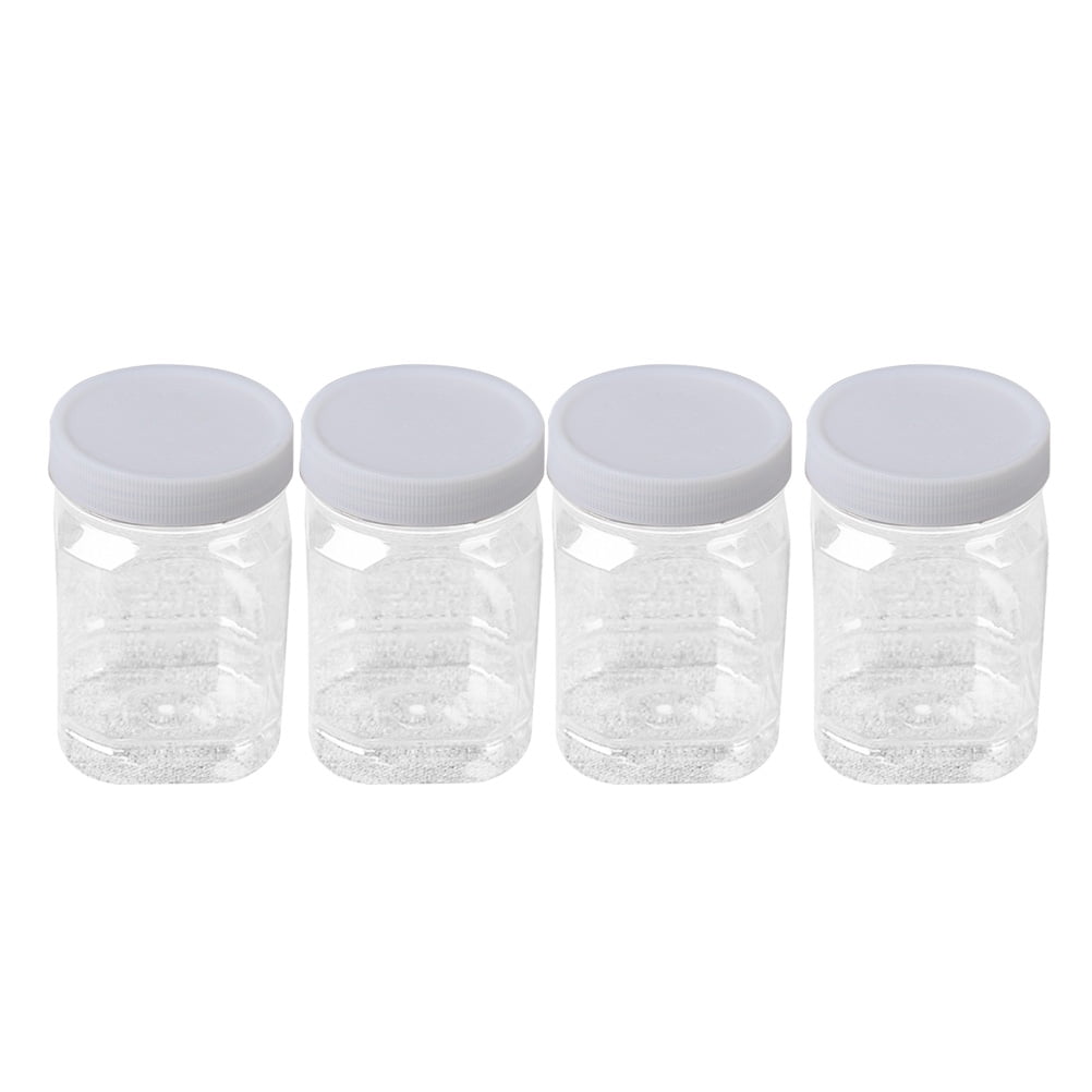  CSBD 1-Gallon Clear Plastic Jars With Ribbed Liner