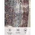 thumbnail image 3 of Sheer Curtains 96 Inches Long 2 Panels Set for Living Room, Retro Southwest Semi Sheer Curtains for Windows, Boho Rustic Ethnic Tribal Patterns Red Voile Window Treatments Rod Pocket Curtain, 3 of 4