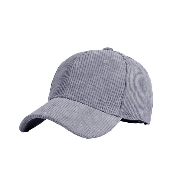 Sonducket El sombrero vintage de pana sólida se ajusta a un estilo único que ofrece protección solar gorra de béisbol para viajes al aire Sombreros Gris