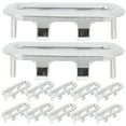 thumbnail image 4 of WHAMVOX 12 Pcs Universal Wash Overflow Ring Sink Water Stopper 5.40X1.30X1.20CM Silver, 4 of 8