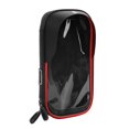 thumbnail image 4 of Sacs de Vélo, Pochette de Cyclisme Résistante à l'Eau avec Écran Tactile Sensible et Visière Solaire Double Fermeture Éclair, Support Rotatif à 360 Degrés Sac de Rangement pour Téléphone de Vélo pour Hommes Cadeaux de Cyclisme, 4 of 7