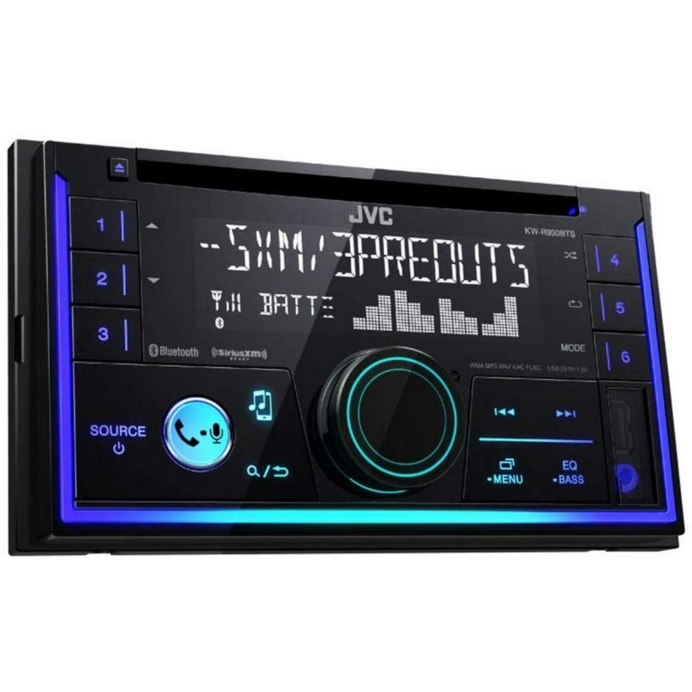 JVC KWR930BT Car Stereo Double Din, Bluetooth, CD,MP3/USB AM/FM Radio