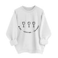 thumbnail image 6 of Fanxing Women's Crewneck Sweatshirts Casual Long Sleeve Thanksgiving Letter Print Pullover Tops White 2XL, 6 of 7