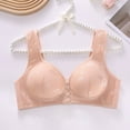 thumbnail image 3 of Womens Everyday Bras, Daisy Lace Bras for Women Front Closure No Underwire Comfort Senior Wireless Snap Closing Bra 36-48, 3 of 8
