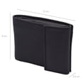 thumbnail image 2 of Cartera Hombre Piel Genuina Cierre Velcro Monedero Identificación Interiores en Tela Negro, 2 of 9