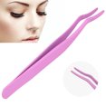thumbnail image 1 of Eyelashes Curved Tweezer, Smooth and Safe Eyelash Applicator Tool Steady and Comfortable Excellent  for Most People for Trimming Eyebrows Black,Fluorescent Pink,Fluorescent, 1 of 7
