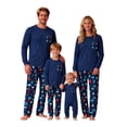 thumbnail image 4 of Family Christmas Pajama Set Long Sleeves Round Neck Casual Pajamas Sets 2 Piece Tops Pants Fall Pjs Christmas Outfit, 4 of 6