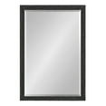 thumbnail image 5 of Kate and Laurel Reyna Modern Rectangle Wall Mirror, 20 x 30, Black, Framed Rectangular Bathroom Vanity Mirror with Ribbed Texture and Beveled Edge, 5 of 7