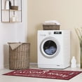 thumbnail image 2 of Ottomanson Non-Slip Rubberback Vintage 2x5 Laundry Room Runner Rug, 20" x 59", Red, 2 of 8