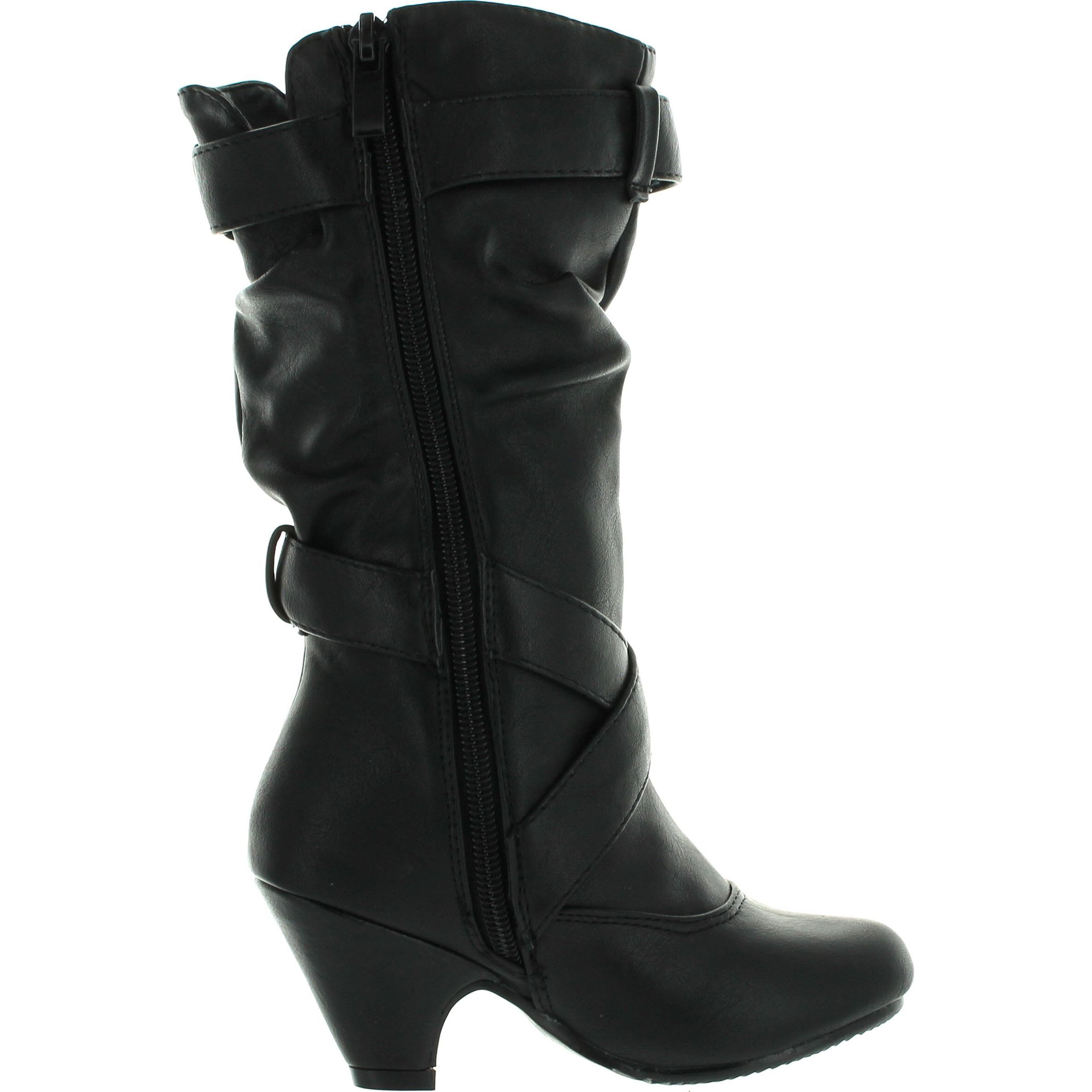 little girl black high heel shoes