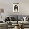 thumbnail image 3 of Stupell Industries Farmhouse Twin Horses Facing Away Black Framed Giclee Art, 12 x 18, by Petals Prints Design, 3 of 8