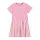 thumbnail image 5 of Odeerbi 5-14 Años Niñas Verano Patchwork Plisado Vestido Línea A Playa Boho Mini Sudadera Vestido Niños Color Sólido Manga Corta Vestido Tenis, 5 of 9