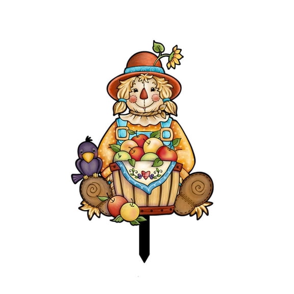 SDFGTstore Garden Thanksgiving Day Theme Decoration Outdoor Eye Catching Ground Plug Yard Lawn Decorative Floor Insert Lawn Stakes