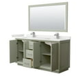 thumbnail image 4 of Wyndham Collection Wcf414166d-Qtz-Unsm58 Strada 66" Free Standing Double Basin Vanity Set, 4 of 7