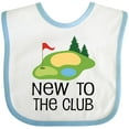 thumbnail image 3 of Inktastic Baby Golfing New to the Club Boys or Girls Baby Bib, 3 of 4