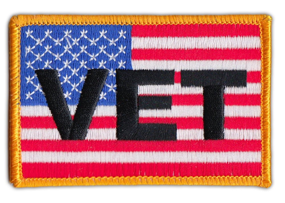 Motorcycle Biker Jacket/Vest Patch - United States Flag USA (Military ...