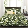thumbnail image 1 of Lush Decor 5 Piece Tropical Paradise Quilt Set King Green, 1 of 3