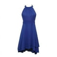 thumbnail image 2 of Women's Halter Sleeveless Cropped Layered Midi, 2 of 3