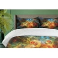 thumbnail image 4 of Ambesonne Nebula Duvet Cover Sets, Outer Space Universe, 2-Queen, Navy Orange Teal, 4 of 7