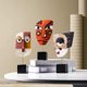 thumbnail image 3 of Estatuas hechas a mano Resina Escultura abstracta para la decoración del hogar Moderna, estantería de libros Decoración de soporte de TV, decoración de la sala de estar, mesa de comedor, dormitorio, e Feliz Sencillez, 3 of 3